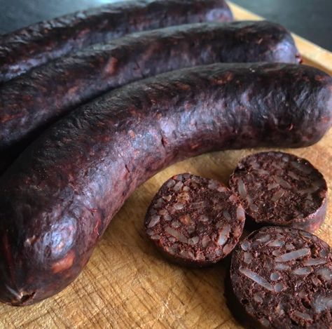 Puerto Rican Dishes & Recipes | Traditional Puerto Rican Morcilla (Blood Sausage) Traditional Puerto Rican Food, Deep Nutrition, Sausage Ingredients, Homemade Sausage Recipes, Blood Sausage, Puerto Rican Dishes, Caribbean Food, Recipe Example, European Recipes