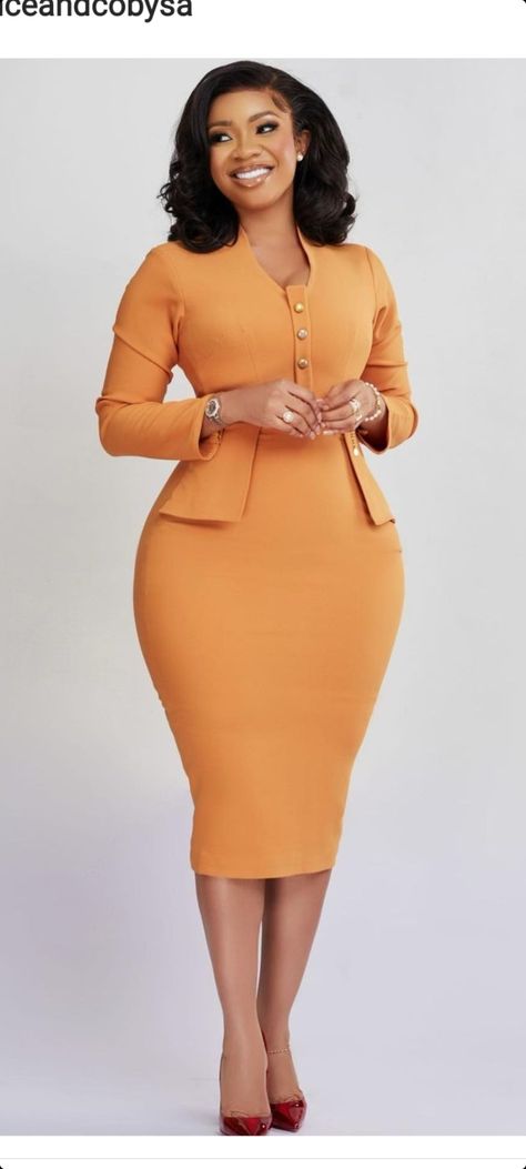 Official Gown For Ladies, Work Uniform Ideas Workwear, Coperate Dresses For Women, Simple Coperate Gowns, Cooperate Gowns For Ladies 2022, Cooperate Wears For Female, African Work Outfits Women, Corporate Dress Women, Office Gown Styles For Ladies