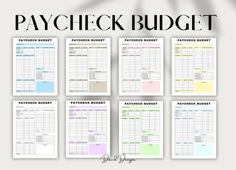 WEEKLY Budget Overview Template Printable, Paycheck Budget Printable, Budget Binder, Budget Planner, Budget Template A4 A5 Letter PDF digitalplannercovers #budgetplan🔗. Weekly Paycheck Budget Printables Free, Paycheck Budget Printables, Free Monthly Planner, Budget By Paycheck, Free Budget Printables, Weekly Budget Planner, Wedding Budget Planner, Printable Budget, Paycheck Budget