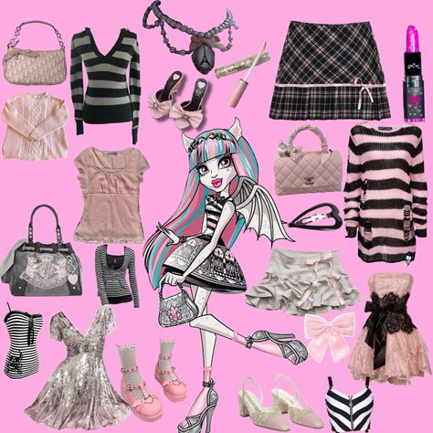 #rochellegoyle #monsterhigh Rochelle Core Aesthetic, Rochelle Goyle Costume, Monster High Rochelle Goyle Aesthetic, Monster High Twyla Outfit, Monster High Core Outfits, Rochelle Goyle Outfit, Rochelle Goyle Cosplay, Monster High Closet, Rochelle Goyle Aesthetic