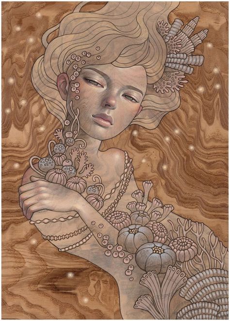 Audrey Kawasaki Art, Audrey Kawasaki Tattoo, Graphisches Design, Audrey Kawasaki, Pop Surrealism, Art Fair, American Artists, Portrait Drawing, Female Art