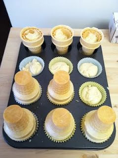 Goddess of Baking: Ice Cream Cone Cupcakes Ice Cream Cone Cupcakes Halloween, Cupcake Ice Cream Cones Recipe, Ice Cream Cones Cupcakes, Crazy Activities, Ice Cream Cone Cupcake, Cone Cakes, Ice Cream Cones Recipe, Cupcake Ice Cream Cones, Cone Cupcakes