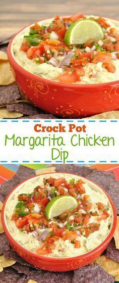 Cream Cheese Chicken Dip, Margarita Chicken, Mexican Dip, Slow Cooker Appetizers, Chicken Dip Recipe, Easy Slow Cooker Chicken, Birthday Party Snacks, Chicken Dip, Buffalo Chicken Dip