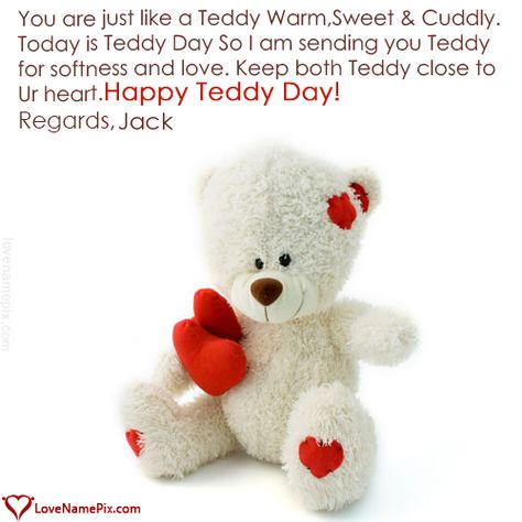 Jack Name Picture - Cute Happy Teddy Day Images Propose Day Wishes, Happy Teddy Bear Day, Happy Teddy Day, Happy Teddy Day Images, Teddy Day Images, Images For Facebook Profile, Happy Promise Day, Teddy Bear Day, Teddy Day