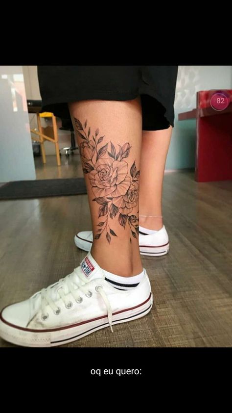 Leg Tattoos For Females, Tattoo Bein Frau, Tattoos For Females, Lower Leg Tattoos, Pola Tato, Ankle Tattoos For Women, Anklet Tattoos, Inspiration Tattoos, Leg Tattoos Women