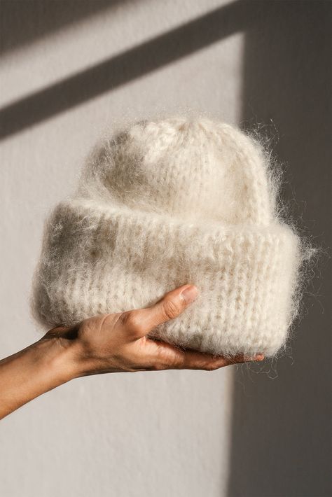 The Brushed Mohair Beanie is a cool twist on the classic winter hat. An ultra-warm beanie that is guaranteed to keep you toasty on the coldest of days while feeling incredibly soft against the skin. This pillowy layer of fluffiness is expertly hand knitted in our signature kid mohair blend and will add an effortless and cozy feeling to any outfit.  Handcrafted in Greece. DETAILS * Super soft, premium quality Italian mohair * 60% kid mohair, 40% microfiber * Seamless design * Hand wash in cold water SIZE & FIT * One size, fits most * Custom sizing available upon request SHIPPING & RETURNS: * Free shipping * Gift-ready packaging * Ships in 3-5 business days * 30-day return policy https://etsy.me/2zLMBEv * * * * * * * * * * * * * * * * * * * * * * * * * * * * * * * * * * * * * * * *  PLEXIDA Knitted Hat Aesthetic, Winter Accessories Aesthetic, Knitting Mohair, Knitting Outfit, Knitting Photography, Mohair Beanie, Knitting Beanie, Brushed Mohair, Fluffy Things