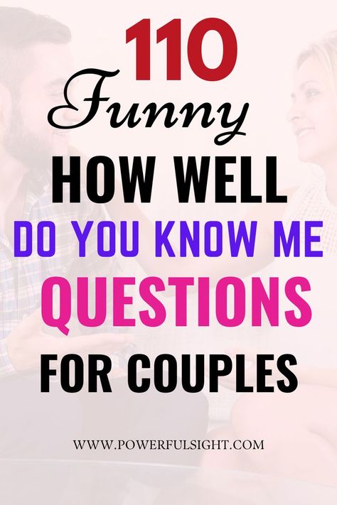 110 How Well Do You Know Me Questions For Couples Who Would Most Likely Questions Couples, 50 Questions You Should Know About Your Spouse, Who Knows Me Best Questions Couples, 1 Year Anniversary Questions, How Well You Know Me Questions, How Well Do You Know Your Spouse Questions, Questions To See How Well They Know You, How Well Do You Know Me Questions For Couples, How Well Do You Know The Couple