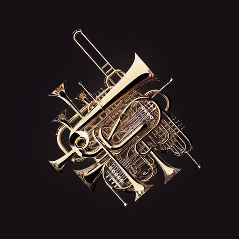 The all in one Brass Music Instrument on Behance Brass Musical Instruments, Brass Music, Musician Photography, Paper Quilling For Beginners, Brass Instrument, Brass Instruments, Woodwind Instruments, Music Pics, French Horn