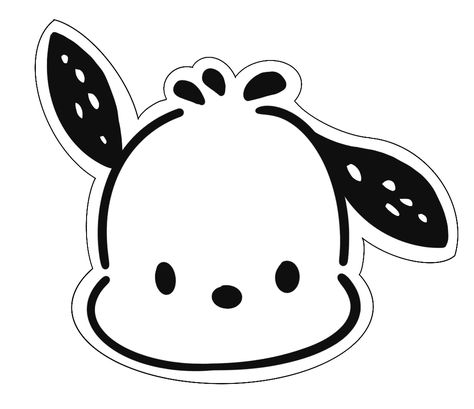 Pochacco head coloring page. Kawaii cartoon character coloring. #Molde #Hello_Kitty_Pochacco #Pochacco_Sanrio #Alphabet_Style Cartoon Character Coloring Pages, Sanrio Coloring Pages, Character Coloring Pages, Sanrio Coloring, Hello Kitty Pochacco, Alphabet Style, Punch Needle Patterns, Coloring Sheets For Kids, Boss Baby