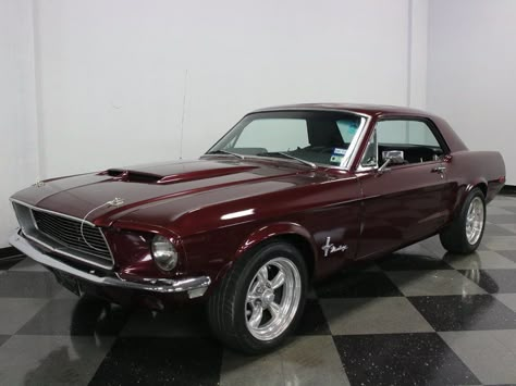 Red Mustang, 1968 Ford Mustang, Old Vintage Cars, 1966 Ford Mustang, Mustang Cars, Classy Cars, Pretty Cars, Cars 3