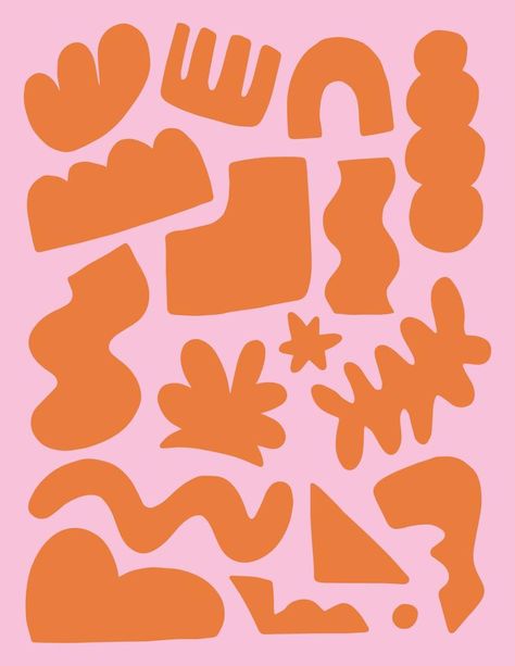 Matisse Shapes Templates, Funky Shapes Design, Modern Shapes Design Graphic, Organic Shapes Design Art, Matisse Shapes, Abstract Shapes Design, Funky Shapes, Abstract Organic Shapes, Shapes Poster