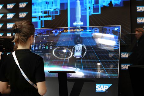 SAP Interactive Showcase “Augmented Intelligence” at the Hannover Messe 2019 - Brand-EX Car Showroom Design, Transparent Screen, Yantai, Space Museum, Futuristic Interior, Interactive Installation, Showroom Design, Devices Design, Exhibition Stand