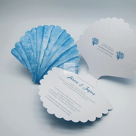 Ocean Themed Invitations, Ocean Theme Wedding Invitations, Sea Wedding Invitations, Oyster Wedding Invitations, Wedding Sea Theme, Wedding Ocean Theme, Debossed Invitation, Sea Inspired Wedding, Mermaid Themed Wedding