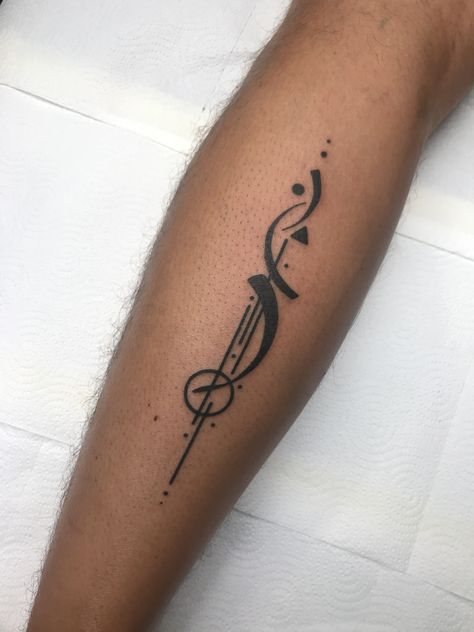 Linear Tattoos, Linear Tattoo, Clef Tattoo, Music Symbol Tattoo, Treble Clef Tattoo, Spiral Tattoos, Tattoos Simple, Chrysanthemum Tattoo, Forearm Band Tattoos