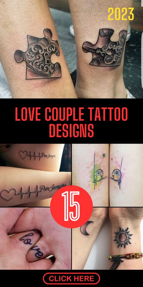 Embrace the beauty of marriage with couple tattoos that honor your sacred union, symbolizing the depth of your commitment and celebrating the milestones of your love story. Discover designs that pay homage to the institution of marriage. Couple Tattoos Heartbeat, Man And Woman Tattoo Ideas, Couples Viking Tattoos, Love Tattoos For Couples Marriage, Matching Couple Tattoos Unique Love, Marriage Tattoos Unique, Couple Tattoos Unique Meaningful Married, Couples Lion Tattoo, Love Couple Tattoo