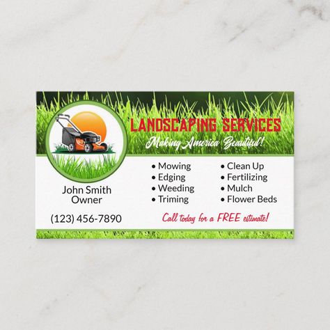 Landscaping Business Cards, Landscaping Business, Unique Office, Personalised Pens, Event Logo, Kids Nursery Decor, Free Birthday Invitations, Kids Stationery, Free Birthday Invitation Templates