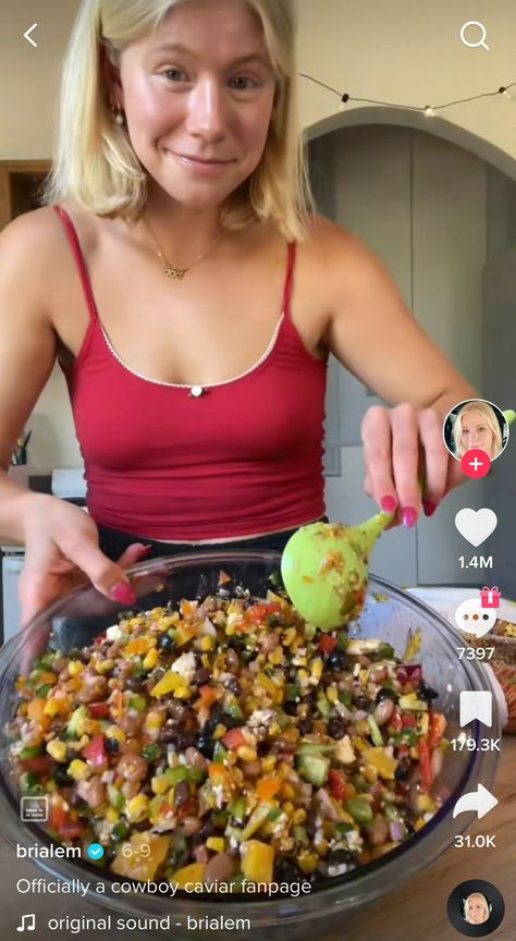 Cowboy Caviar Recipe Bria, How To Make Cowboy Caviar, Corn Cowboy Caviar, Cowboy Caviar Tiktok, Spicy Cowboy Caviar, Best Cowboy Caviar Recipe, Cowboy Salad, Cowboy Caviar Recipe, Cowboy Food