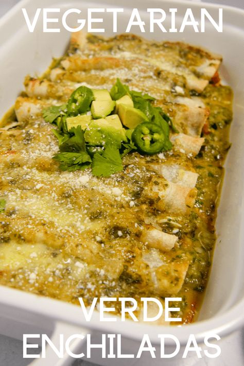 Salsa Verde Vegetarian Enchiladas, Spinach Black Bean Enchiladas, Vegan Veggie Enchiladas, Black Bean Enchiladas Verde, Enchilada Verde Recipe Vegetarian, Enchiladas Verdes Vegetarian, Vegetarian Verde Enchiladas, Spinach And Black Bean Enchiladas, Vegan Enchiladas Verde