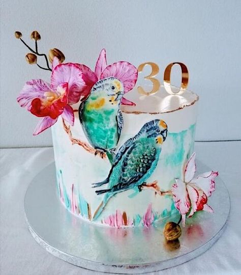 Sunday Sweets Is For The Birds This Audubon Day — Cake Wrecks  (Alena's Cakes) Birthday Flowers Cake, Bird Cake, Flamingo Cake, Cake Wrecks, Cake Flower, Bird Cakes, Flowers Cake, For The Birds, Crazy Cakes