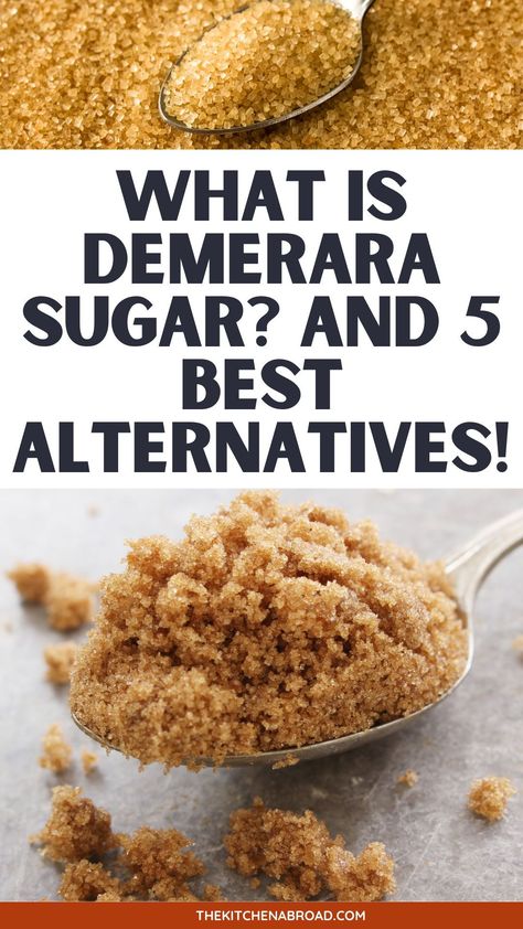 Discover the rich, caramel flavor of Demerara sugar, a natural sweetener with a crunchy texture that's perfect for your culinary creations. Demerara Sugar, Sugar Replacement, Food Education, Ingredient Substitutions, Sugar Intake, Cooking For Beginners, Processed Sugar, Flavor Enhancers, No Sugar Foods