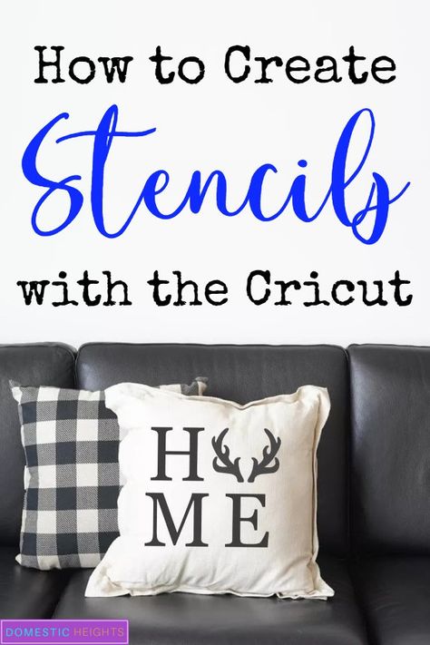 how to make a stencil with cricut, making stencil with cricut and contact paper, how to make reusable stencils with cricut maker Make A Stencil With Cricut, Stencil With Cricut, Box Noel, Make A Stencil, Cricut Signs, Make Your Own Stencils, Stencils Tutorials, Stencil Fabric, Cricut Stencils