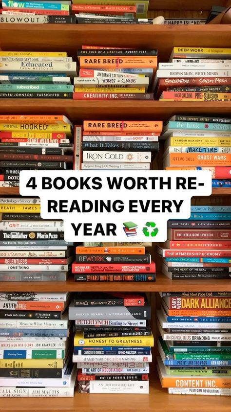 getbetterwithbooks on Instagram: What’s a book you reread? Comment below 👇🏼 #getbetterwithbooks #readmore #readmorebooks #selfhelp #mindset #reelsvideo #booktok #booknerds Best Self Help Books, Books To Read Nonfiction, Investing Books, Easy Books, 100 Books To Read, Self Development Books, Money Book, Recommended Books To Read, Books For Self Improvement