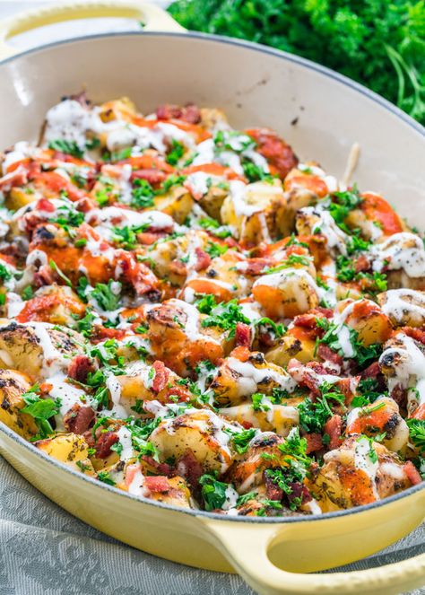 Cheesy Bacon Ranch Potatoes, Ranch Potato Recipes, Bacon And Corn, Potato Casseroles, Bacon Ranch Potatoes, Best Potato Recipes, Ranch Potatoes, Jo Cooks, Easy Potato Recipes