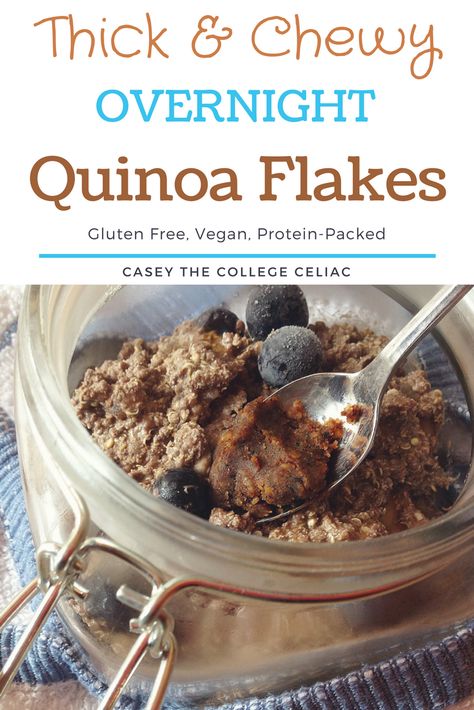 Quinoa Flakes Recipes, Overnight Quinoa, Overnight Porridge, How To Make Porridge, Quinoa Recipes Breakfast, Quinoa Flakes, Flake Recipes, Cook Quinoa, Dairy Free Breakfasts