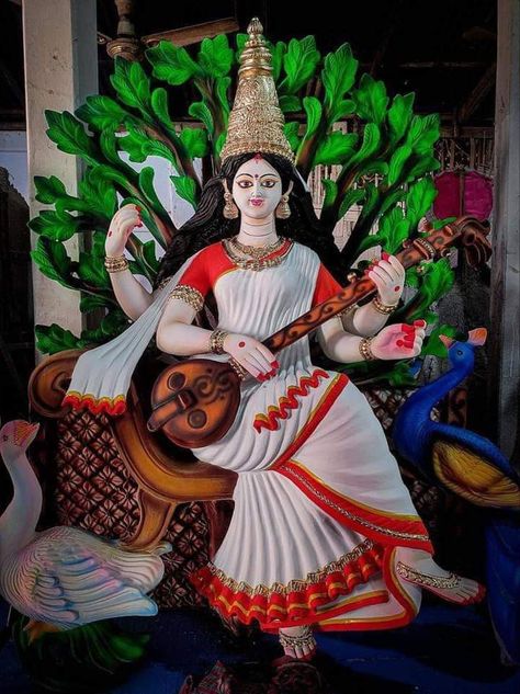 Saraswati Puja Photo Edit, Saraswati Ji Ka Photo Hd, Saraswati Photo Hd, Saraswati Devi Hd Wallpaper, Saraswati Goddess Hd Wallpaper, Saraswati Mata Hd Wallpapers, Maa Saraswati Hd Image, Mahakal Background For Editing, Saraswathi Devi Images