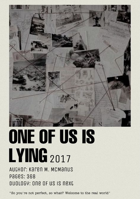 One Of Us Is Lying Poster Polaroid, Book Posters Polaroid, Book Polaroid Poster, Book Movie Poster, Qui Ment, Nate Macauley, Book Polaroid, One Of Us Is Lying, Polaroid Posters