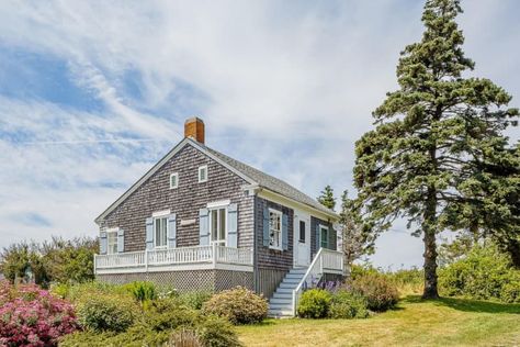 Rocky Island, Maine Islands, Island Cottage, Monhegan Island, Maine Cottage, Studio Build, Shingle Siding, Open Living Area, Cottage Exterior