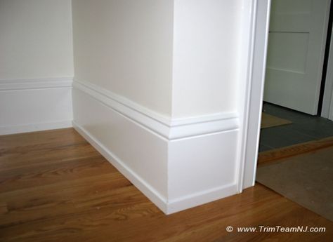 molding around doors | 043. Baseboard, shoe molding and casing around doors. Hillsborough ... Quarter Round Alternative, Baseboard Shoe Molding, Door Trim Ideas, Shoe Moulding, Diy Baseboards, Shoe Mold, Baseboard Styles, Fireplace Mantles, Baseboard Trim