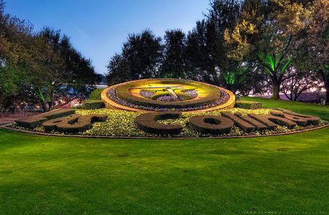 Las Colinas Flower Clock, Irving, TX Texas Style Homes, Outdoor Beer Garden, Irving Texas, Flower Clock, Outdoor Restaurant, Community Pool, Dallas Fort Worth, Great View, Fort Worth