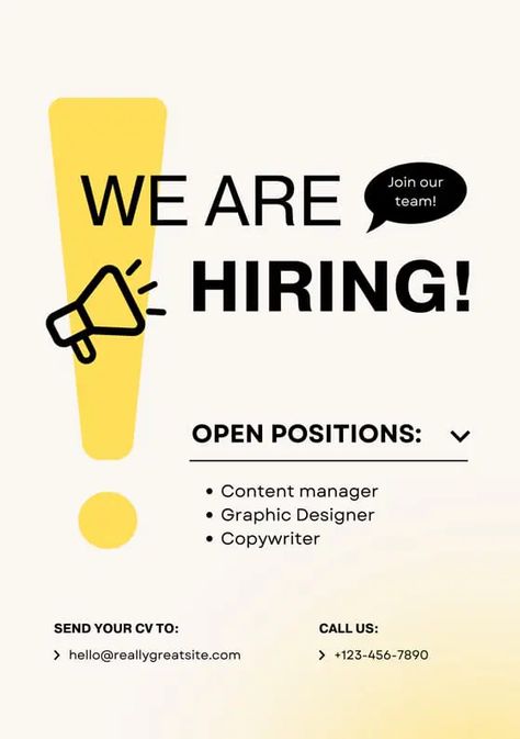 Job Poster Design Ideas, We Are Hiring Poster Template, Job Vacancy Poster Design, We Are Hiring Creative Poster Design, Hiring Poster Design Ideas, We Are Hiring Creative Ads, Job Poster Design, Creative Hiring Ads Ideas, Vacancy Poster Design