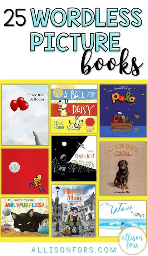 wordless picture books speech therapy Speech Therapy Classroom, Books For Speech Therapy, Therapy Classroom, Wordless Picture Books, Wordless Book, Articulation Therapy, Receptive Language, Speech Therapy Resources, Expressive Language