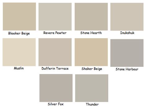 A Design Blog Bleeker Beige, Warm Bedroom Colors, Interior Paint Colors For Living Room, Interior Paint Colors Schemes, Greige Paint, Revere Pewter, Paint Color Schemes, Neutral Paint Colors, Room Paint Colors