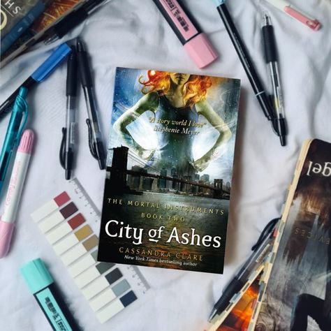 🩵🗡️City of Ashes 🗡️🩵 Title: City of Ashes Author: Cassandra Clare Rating:⭐️⭐️⭐️⭐️ Pages:411 This book was really good, but I did enjoy book 1 more. We did get a lot of information and world building in this book. I loved watching Alec and Magnus’s relationship develop. City of Ashes by Cassandra Clare is a thrilling and romantic adventure that is a perfect fit for readers who crave a richly imagined world of fantasy and romance, with a strong focus on found family and self-discovery, and ar... City Of Ashes Book, City Of Ashes, Found Family, Romantic Adventures, World Building, World Of Fantasy, Cassandra Clare, Self Discovery, Book 1