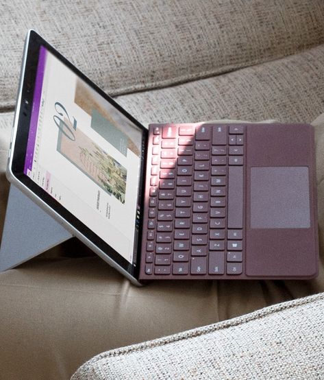 Surface Go Type Cover #tech #technology #windows #surface #microsoft #computer #computers Microsoft Surface Pro Aesthetic, Surface Pro Aesthetic, Windows Surface Pro, Microsoft Computer, Laptop Ideas, Surface Studio, Windows Surface, Microsoft Surface Pro, Surface Pro