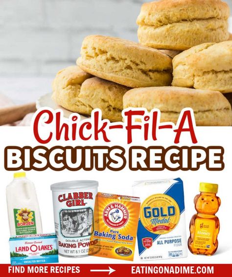 Chick Fil A Biscuit Recipe Copycat, Chic Fil A Biscuit Recipe, Chickfila Biscuit Recipe, Lucilles Biscuit Recipe, Chick Fil A Biscuit Recipe, Biscuitville Biscuit Recipe, Honey Biscuit Recipe, Honey Biscuit, Copycat Food