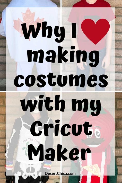 AD: Check out why a Cricut Maker is an awesome tool to use when making Halloween costumes. It can cut vinyl, iron-on vinyl, leather, felt and fabric! #cricutcreated DIY Halloween Costumes | Circut Halloween Costume | Cricut Halloween Ideas | Cricut Costume Ideas Cricut Halloween Costumes, Cricut Halloween Costume Ideas, Diy Cricut Halloween Costume, Cricut Costume Ideas, Halloween Costumes With Cricut, Cricut Costume, Cricut Halloween Costume, Easy Homemade Halloween Costumes, Diy Adult Halloween Costumes