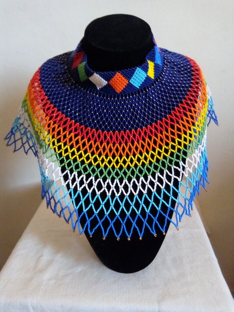 Zulu Fashion, Xhosa Beads, Zulu Beads, Lace Accessories, Maasai, Beaded Choker Necklace, Zulu, Beaded Choker, Look Plus