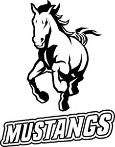 Mustang Logo Design, Mustang Mascot, Cricut Explore Air Projects, Free Halloween Coloring Pages, Mustang Logo, Vintage Mustang, Mustang Horse, Sports Team Logos, Team Mascots