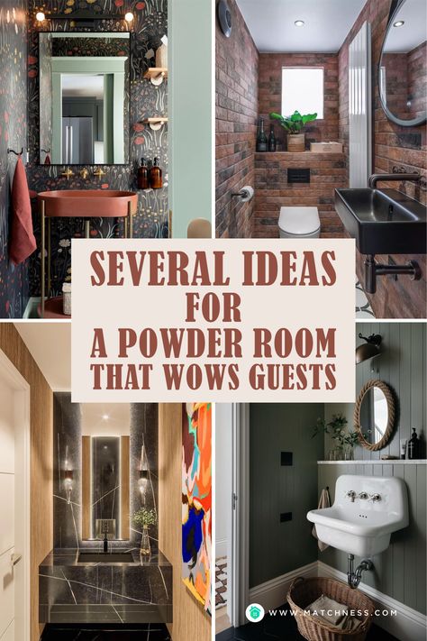 Incorporating a few simple, yet stylish elements can transform your powder room into a beautiful and functional space that will last you for years to come. Whether you’re looking to add some character or simply want to create a clean and modern space, these are the ideas that will make your powder room stand out from the rest. #powderroomideas #powderroomdecor #powderroomdesigns Powder Room Makeover Small Modern, Stylish Powder Room Ideas, High Ceiling Powder Room, Tall Powder Room, Asian Powder Room, Small Modern Farmhouse Powder Room, Guest Powder Room Decor, Small Powder Room Ideas Modern Luxury, Powder Room Built In Vanity