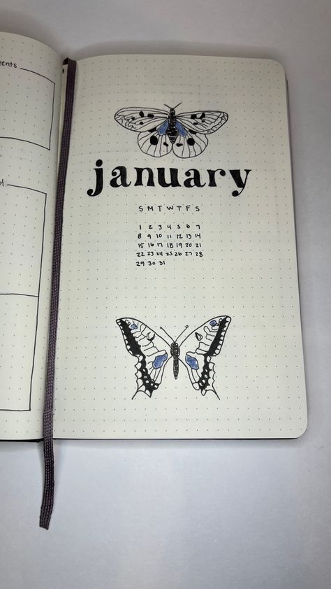 January Title Ideas, Bujo Pages Ideas 2023, Bulett Journal Page Ideas 2023, Journal Year Page, Bullet Journal 2024 Cover Page, 2023 Title Page, Yearly Bullet Journal Spreads, January Title Page, Bullet Journal Year Goals