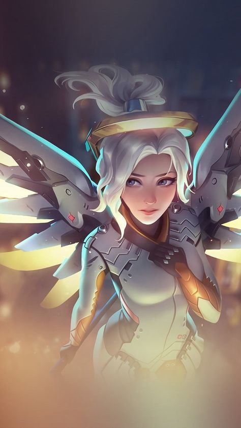 Mercy Overwatch Angel Healer Game Art Illustration #iPhone #6 #plus #wallpaper Overwatch Angel, Overwatch Mercy, Overwatch Widowmaker, Overwatch Wallpapers, Overwatch Tracer, Mercy Overwatch, Overwatch Fan Art, Iphone 6 Wallpaper, Overwatch 2