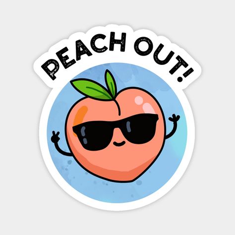 Peach Out Cute Fruit Pun features a cute peach looking really cool in his sunglasses. Perfect pun gift for family and friends who love cute peach puns. -- Choose from our vast selection of magnets to match with your desired size to make the perfect custom magnet. Pick your favorite: Movies, TV Shows, Art, and so much more! Available in two sizes. Perfect to decorate your fridge, locker, or any magnetic surface with. Bar Bathroom Ideas, Peach Puns, Fruit Puns, Dragon Ball Z Iphone Wallpaper, Cute Peach, Funny Fruit, Cute Puns, Funny Jokes For Kids, Nails Today