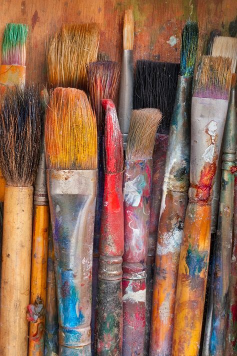 Painting Basics, Paint Photography, Artist Aesthetic, My Art Studio, Artist Life, Art Brushes, Art Tools, Foto Inspiration, Art Accessories