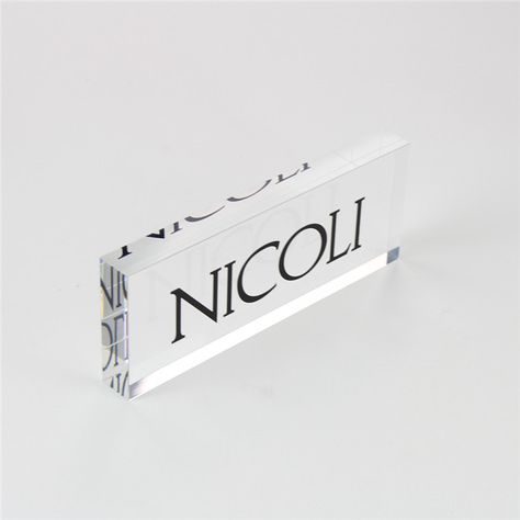 Custom Clear Acrylic Logo Block Acrylic Signage Design, Fragrance Display, Storefront Signage, Acrylic Logo, Acrylic Products, Sign Board Design, Sign System, Acrylic Signage, Event Signage