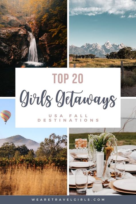 Bachlorette Destinations, Fall Weekend Trip, Girls Trip Destinations, Fall Weekend Getaway, Girlfriend Trips, Best Weekend Trips, Long Weekend Trips, Girls Weekend Getaway, Spa Weekend