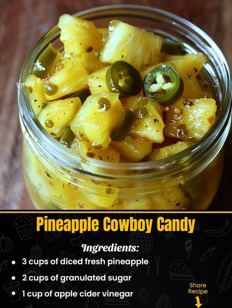 Cayenne Pepper Recipes, Cowboy Candy, Spicy Pineapple, Candied Pineapple, Pickling Salt, Pineapple Chunks, Pineapple Recipes, Game Snacks, Incredible Edibles